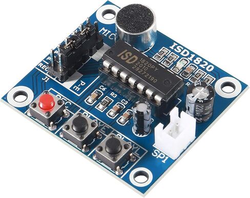 AITRIP 5 pcs ISD1820 Sound Voice Recording Playback Module Sound Recorder Board with Microphone Audio Loudspeaker in Saudi Arabia