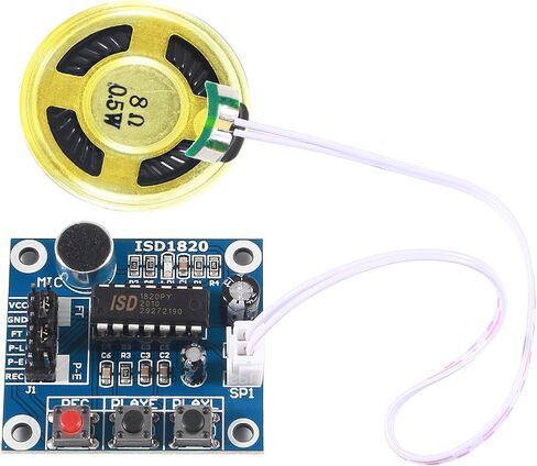 AITRIP 5 pcs ISD1820 Sound Voice Recording Playback Module Sound Recorder Board with Microphone Audio Loudspeaker in Saudi Arabia