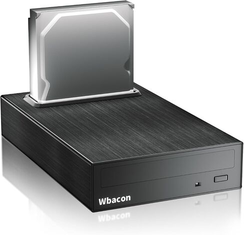 4 in 1 External Blu-ray Drive, 16X Read Speed with Hard Drive Docking Station, USB 3.0 Type C External Blu Ray DVD Drive Burner, for PC Compatible with Windows XP/7/8/10/11 Mac Laptop Desktop in Saudi Arabia