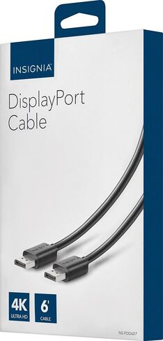 Insignia 6' DisplayPort Cable - Black - Model: NS-PDD607 in Saudi Arabia