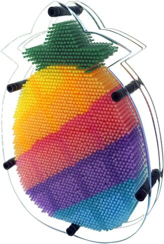 3D Pin Art Sensory Toy Rainbow Needles Fidget Palm Board Extra Large(6 x 8 Inches) Arouse Sense of Imagination Innovative Boundless Creativity in Kuwait