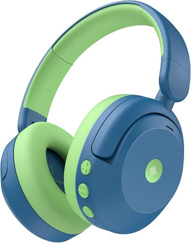 iClever BTH20 Active Noise Cancelling Headphones for Kids, 60H Play Time, 80dBA Safe Volume, Comfortable Fit, Bluetooth5.4, Award-Winning Over Ear Kids Headphones Wireless AUX Cord for Airplane Travel in Saudi Arabia