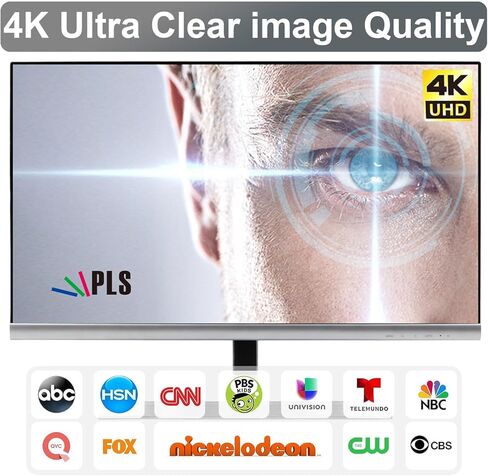 Outdoor TV Antenna 360° omnidirectional Reception Over 100 Miles Range Enhanced VHF and UHF 4K HD Digital TV Antenna, 32 feet RG6 coaxial Cable (Outdoor TV Antenna Black) in Kuwait