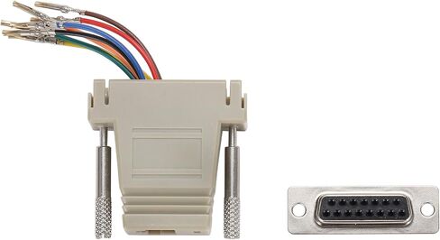 10 قطعة محول إيثرنت ذكر DB15، منفذ تسلسلي 15 دبوس ذكر إلى RJ45 إيثرنت LAN تمديد محول وحدات، M/F in Kuwait