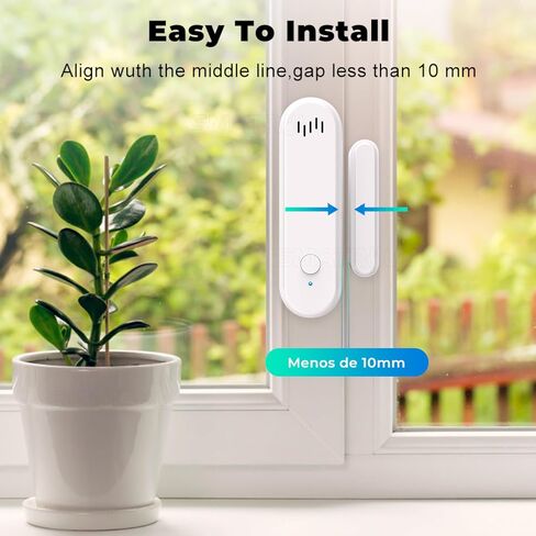 نظام أمان المنزل الذكي من Alexa - مستشعرات إنذار النوافذ، إنذار الباب لسلامة الأطفال، نظام إنذار باب ثلاجة الفريزر، نظام أمان الشقة، إنذار واي فاي للفريزر، مستشعر رنين باب الحركة in Saudi Arabia