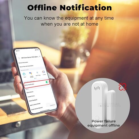 نظام أمان المنزل الذكي من Alexa - مستشعرات إنذار النوافذ، إنذار الباب لسلامة الأطفال، نظام إنذار باب ثلاجة الفريزر، نظام أمان الشقة، إنذار واي فاي للفريزر، مستشعر رنين باب الحركة in Saudi Arabia