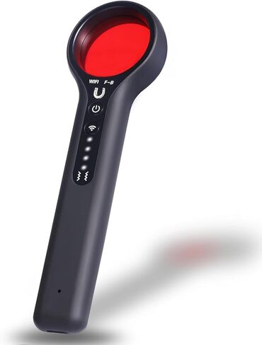 أجهزة كشف الكاميرا الخفية للفنادق، كاشف الأخطاء، جهاز تعقب GPS، ماسح ضوئي لاسلكي للحمام المكتبي عبر Airbnb، حساسية 4 مستويات، مضاد للسرقة باللون الأسود in Kuwait