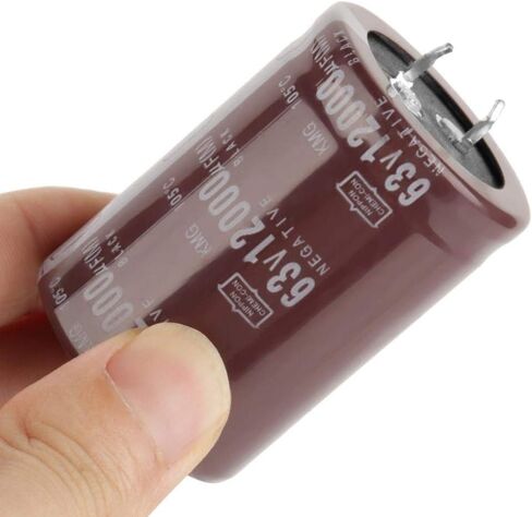 2PCS 12000uF 63V Capacitor Audio,Audio Electrolytic Capacitor for Blocking, Coupling, Bypass, Filtering Capacitor Car Audio HIFI in Saudi Arabia