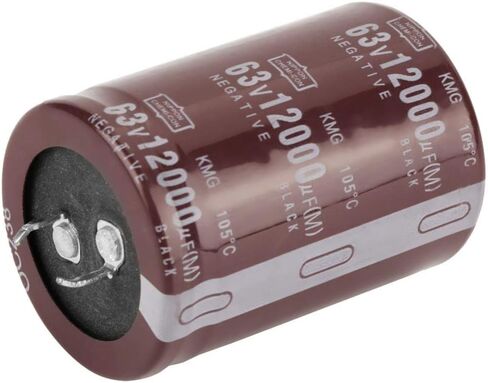 2PCS 12000uF 63V Capacitor Audio,Audio Electrolytic Capacitor for Blocking, Coupling, Bypass, Filtering Capacitor Car Audio HIFI in Saudi Arabia