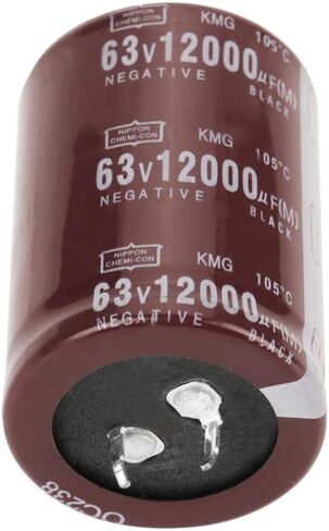 2PCS 12000uF 63V Capacitor Audio,Audio Electrolytic Capacitor for Blocking, Coupling, Bypass, Filtering Capacitor Car Audio HIFI in Saudi Arabia