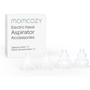 Momcozy Nasal Aspirator Replacement Head 4 Pcs, BPA Free Silicone Nozzle Tip 4 Pcs, for Momcozy Nasal Aspiraor Use Only