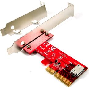 Ableconn PEX-OL153 PCIe OCuLink SFF-8612 Adapter Card - PCI Express 4.0 4-Lane Card - Oculink to PCIe