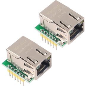 AITRIP 2PCS USR-ES1 W5500 Chip New SPI to LAN Ethernet Converter TCP/IP Module Compatible with Arduino