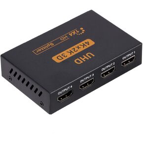 بديل HDMI 2.0 مقسم 1 في 4 خارج 1 في 2 خارج متوافق مع مضيف الكمبيوتر DVD PS3 خارجي 4 منافذ HDMI شاشة عرض تلفزيون 4K30HZ 3840@2160