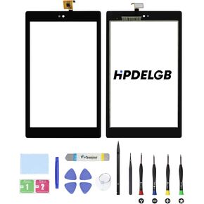 بديل لجهاز Amazon Kindle Fire Tablet HD 8 الجيل الثامن موديل L5S83A 2018 LCD تعمل باللمس محول الأرقام شاشة تعمل باللمس أطقم إصلاح (وليس شاشة LCD)