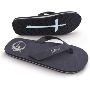 Women’s Christian Clothing and Footwear, Cross Bottom Women’s Sandals, Flip Flops for Women with John 3:16 Bible Verse, Unique Christian Apparel