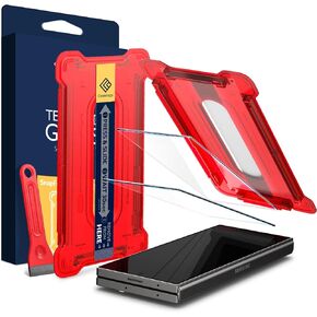 Caseology Snap Fit for Galaxy Z Fold 6 Screen Protector [2 Pack/Easy Installation Kit] Tempered Glass - Clear
