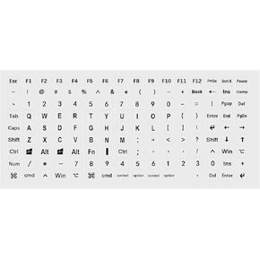 Computer Keyboard Stickers Letters - Keyboard Alphabet Stickers with Letter Film Separation Design, Keyboards Letter Stickers for Computer Desktop Laptop Keyboard