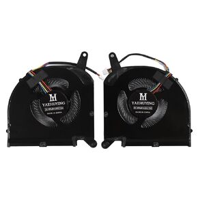 CPU+GPU Cooling Fan Replacement for Gigabyte Aorus 15P 15G 17G KB SB WB XB YB YC KC XC RX5G RX7G AERO 15 OLED SA 17 HDR XA RP75XA RP75XG RP77XB RP77XD AERO 17 RP77 RP75W PLB07010S12HH DC12V 1A 0.75cm