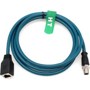 X-Code 8 Pin M12 RJ45 Ethernet Network Cable Extension for Cognex in Sight DataMan Keyence IV3 SR5000 Sensor Camera Switch Automation Control PLC 3m in Kuwait