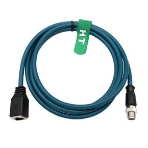 Ethernet Cable Adapter for Cognex in-Sight 2000 7000 8000 9000 Basler Baumer Camera Sensor Barcode Reader, 8 Pin X-Coded M12 to RJ45 CAT-7e 2M