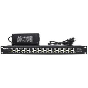 PoE Texas - PoE Injector - 12 Port Gigabit Passive Midspan Injector with 48V 120 Watt UL Power Supply - Power Over Ethernet for 802.3af or at (PoE+) Devices VoIP Phone, WiFi Access Point, IP Camera