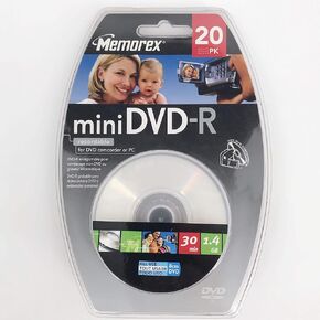 Imation Corp MEMOREX 20PK MINI DVD-R 4X (05673) - in Kuwait