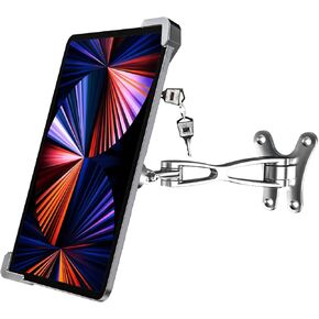 woleyi Anti-Theft Tablet Wall Mount Holder for 7-11" Tablets, Heavy Duty 360° Swivel Tablet Holder Stand with Security Lock and Key, Compatible with iPad Pro 9.7/10.5/11, Air, Mini, Galaxy Tabs