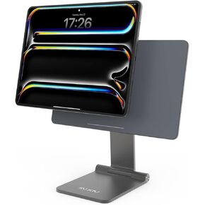 Foldable Magnetic Stand Only for iPad Pro 11 M4 (2024), Aluminum Alloy 360° Adjustable Tablet Holder Mount, Portable Desktop Stand for Working and Drawing for iPad Pro 11 M4 (2024)