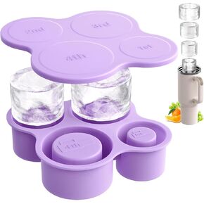 Ice Cube Tray for Stanley Cup: GGUW Tumbler Ice Tray - Cylinder Ice Cube for Stanley Cup - Hollow Ice Cube Tray