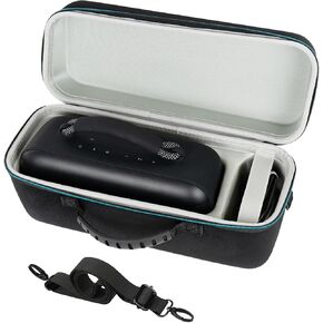 Hard Protective Case Replacement for Bose SoundLink Max, Portable Speaker Travel Case Compatible with Shoulder Strap and Handle. (Black)