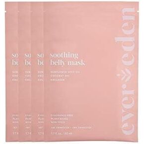 Evereden Soothing Belly Mask - 1 Belly Mask for Pregnant Women 1st & 2nd Trimester - Hydrating, Nourishing, & Soothing Pregnancy Skin Care Belly Masks - Clean & Vegan Pregnancy & Maternity Products