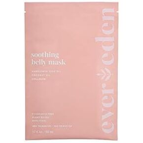 Evereden Soothing Belly Mask - 1 Belly Mask for Pregnant Women 1st & 2nd Trimester - Hydrating, Nourishing, & Soothing Pregnancy Skin Care Belly Masks - Clean & Vegan Pregnancy & Maternity Products
