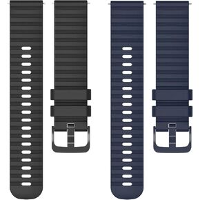 2 Pack Compatible with Garmin Vivoactive 3 / Garmin Vivoactive 5 / Garmin Venu Sq, Quick Release 20mm for Garmin Venu 2 Plus/Garmin Forerunner 245/Forerunner 55 Watch Bands