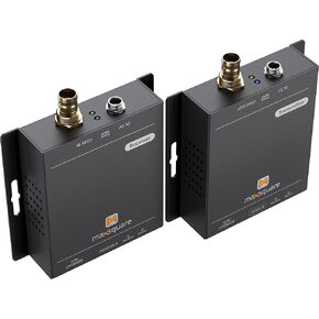 True 4K HDMI Coax Extender Over Single RG59/RG6 Coaxial Cable; 4K2K@60Hz up to 363 ft(110m), Stereo Audio, HDCP 2.2/1.4, Bi-Directional IR Control & EDID Pass-Through,TAA Compliant(MSQ-100E)