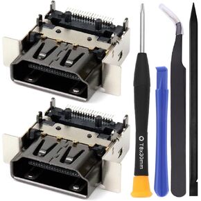1 Pack Replacement HDMI Port for Xbox Series X Display Socket Jack Connector Replacement for XSX Console, Original OEM Quality with Tools M1087810