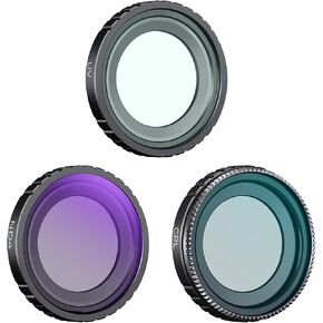 K&F Concept GO 3S UV CPL ND Filters Kit (3 Pack), UV CPL ND4 Filter Compatible with Insta360 GO 3S with 28 Multi-Layer Coated