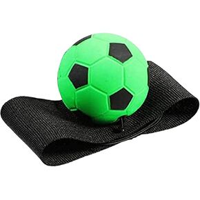 1Pc Green Wrist Return Ball - Adjustable Bounce Back Ball with String, Rubber Elastic Rebound Ball Finger Exercise Toy Activity and Play Balls Wrist Ball