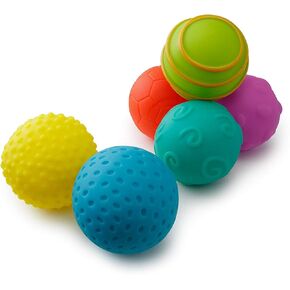 Playkidz Sensory Balls for Baby, Soft & Textured Balls for Babies & Toddlers, Super Durable 6 Pack, Stress Relief Toy for Kids & Sensory Balls for Toddlers
