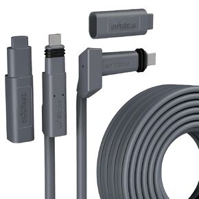 STARGEAR 32.8FT Starlink Cable for Starlink Actuated Gen 2, Standard Starlink Rectangular Satellite V2 Replacement Cable Waterproof with End Cap (10M)