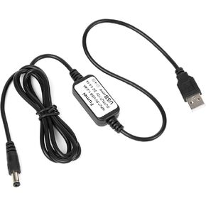 Fumei USB Power Supply Charger Cable Compatible with HYT Hytera PD780 Puxing PX888 Wouxun 6D 12V Round Socket input Walkie Talkie