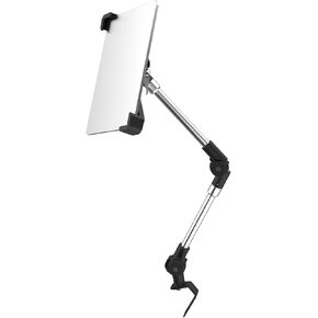 woleyi Anti-Theft Seat Rail Tablet Mount for Car/Truck, Heavy Duty Car Floor Bolt Tablet Holder, Vehicle Front Seats Stand with Security Lock and Key for iPad Pro, Air, Mini, Galaxy Tab, 7-11" Tablets