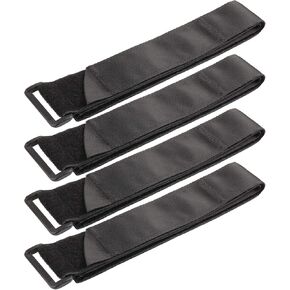 Ayaport Cinch Straps 2" x 20" -6Pack Sturdy & Reusable Hook and Loop Covered with Nylon Webbing Securing Buckle Straps for All Purpose Cord Wrap Organizer Storage (6, 2" x 20")