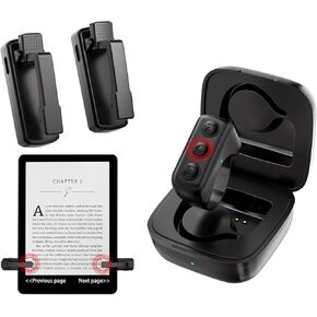 RF Remote Page Turner for Kindle Paperwhite Oasis Kobo eReaders, Taking Photos Camera Video Recording Remote Triggers, Page Turner Clicker for ipad Tablets Reading Novels iOS and Android Devices