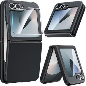 FNTCASE for Samsung Galaxy Z-Flip-6 Case: Lightweight Military Grade Cell Phone Protective Cover Flexible Anti Yellowing Durable Rugged DropProof Shockproof TPU Crystal (Clear)