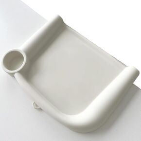 Baby Dining Tray Competible with Inglesina Fast Table Chair Silicone Baby Feeding Tray for Clip-On Fast Table Chair Dishwasher Safe BPA Free Silicone Removable Dining Tray Accessory - Gray