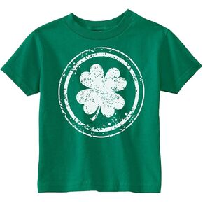 Baby Boys Girls Shamrock Four Leaf Clover St Patricks Day T-Shirt