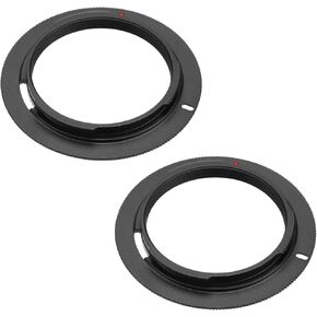 The Lord of the Tools 2pcs Aluminum Alloy Lens Mount Adapter for M42 Lens Compatible with PENTAX K-5 K-3 Outer Diameter 60mm Inner Diameter 41.1mm Camera Lens Adapter Black