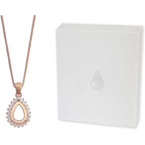 Milky Treasures Teardrop Necklace DIY Breastmilk Jewelry Making Kit | Rose Gold Plated 925 Sterling Silver Pendant | Breastfeeding Keepsake | New Mom Gifts | Baby Shower | Lactation (Full Kit)