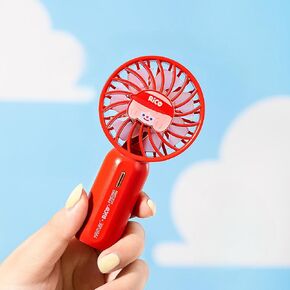 Mini Handheld Fan，Powerful Portable Fan with 3 Speeds, USB Rechargeable Hand Fan, Cute Design Personal Fan for Stylish Kids Girls Women